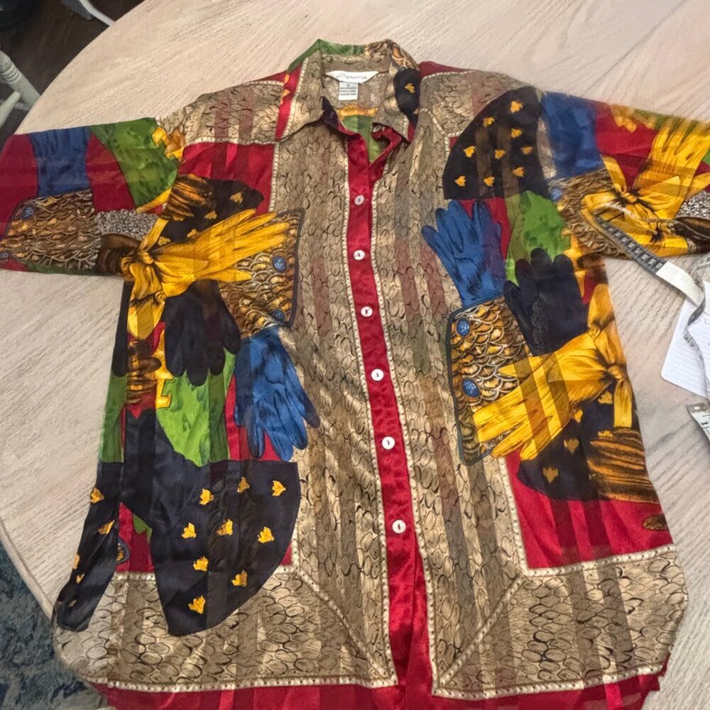 Vintage Gantos Multi-Colored Blouse - Picture 5 of 5